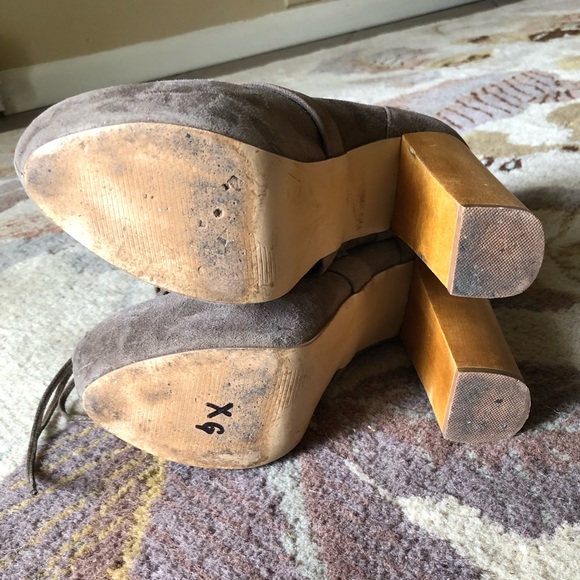 Steve Madden taupe Carnaby platform boots - Picture 3 of 8